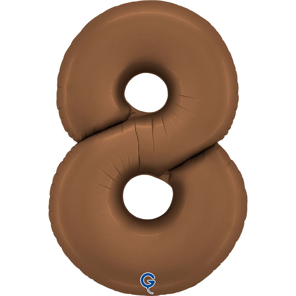 Grabo Number Satin Chocolate 40"/102cm Number 8 image