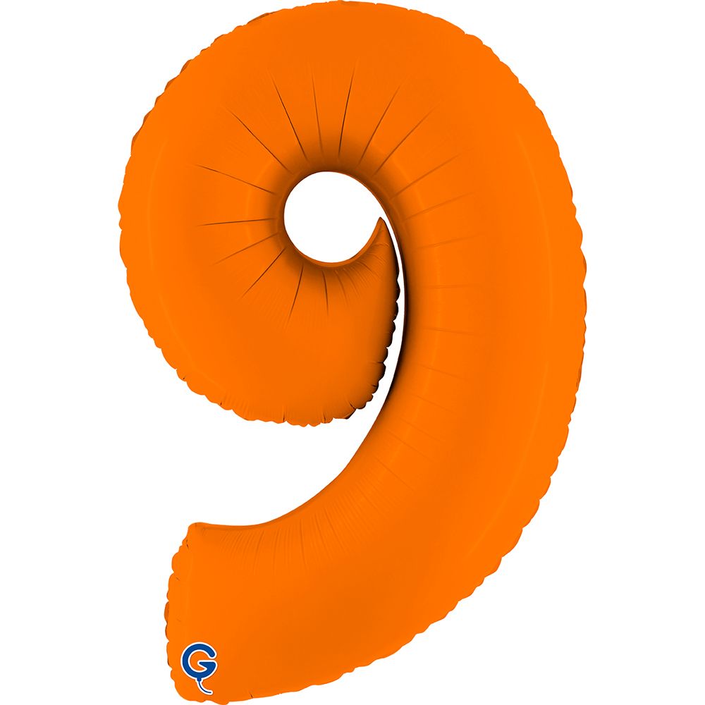 Grabo Number Matte Orange 40"/102cm Number 9 image