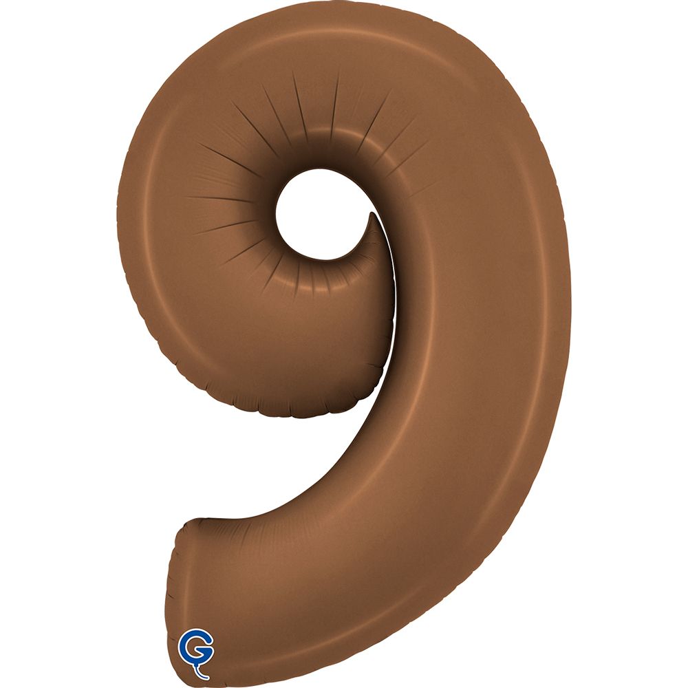 Grabo Number Satin Chocolate 40"/102cm Number 9 image
