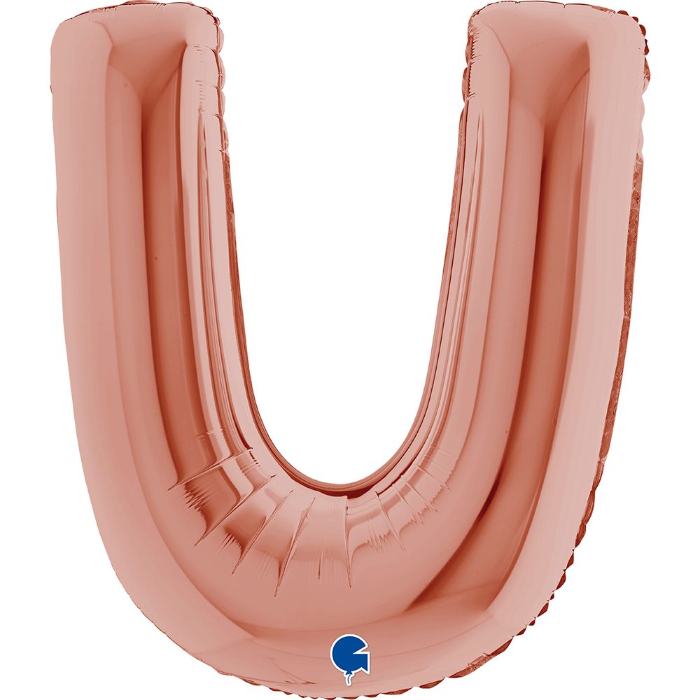 Grabo Letter U Rose Gold 40"/102cm image