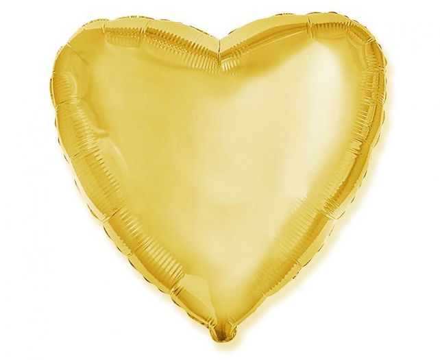 Flexmetal Heart Gold 18"/46cm