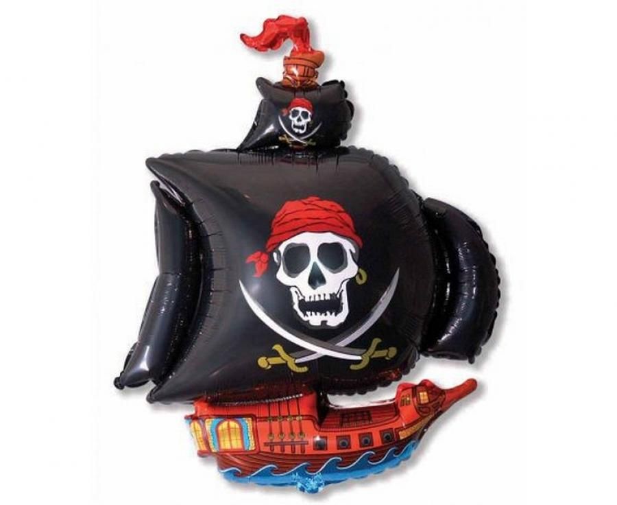 Flexmetal Pirate Ship Black 24"/61cm image