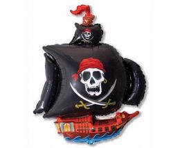 Flexmetal Pirate Ship Black 24"/61cm image