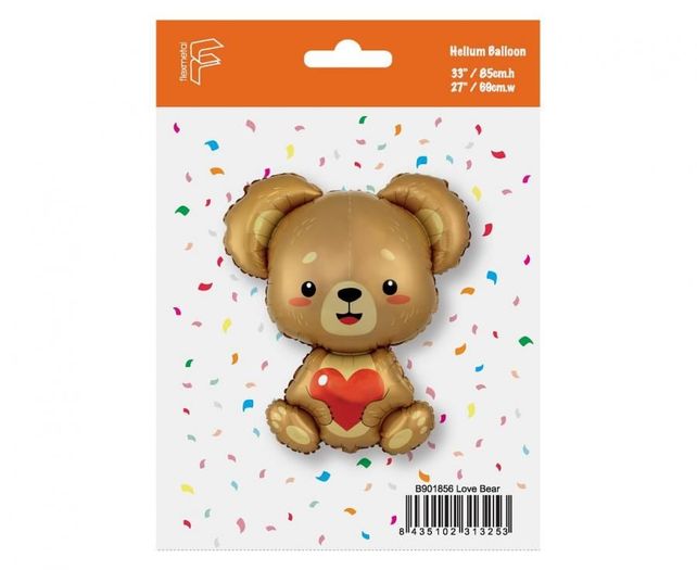 Flexmetal Teddy with Heart 24"/61cm Packed