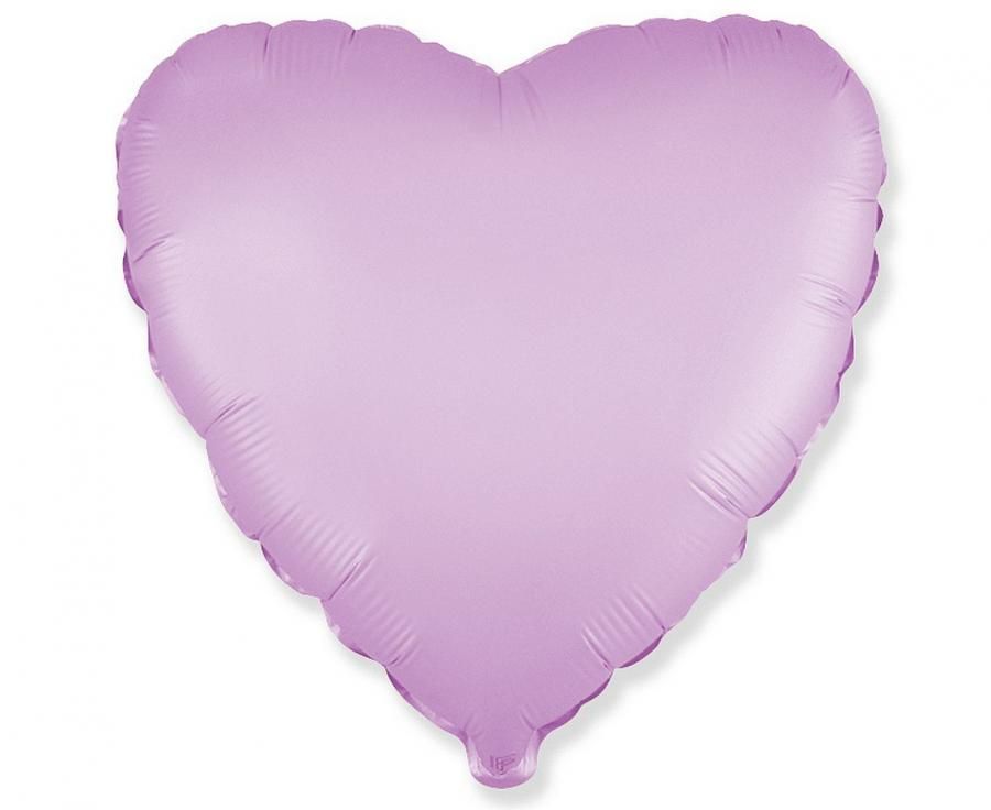 Flexmetal Heart Satin Lilac 18"/46cm image