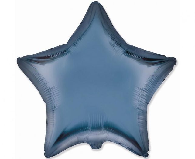 Flexmetal Zvaigzne Satīna Tērauda Zils 18"/46cm