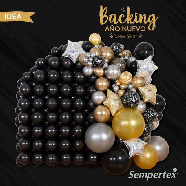 Sempertex Melns (080) 12"/30cm, 50gab.