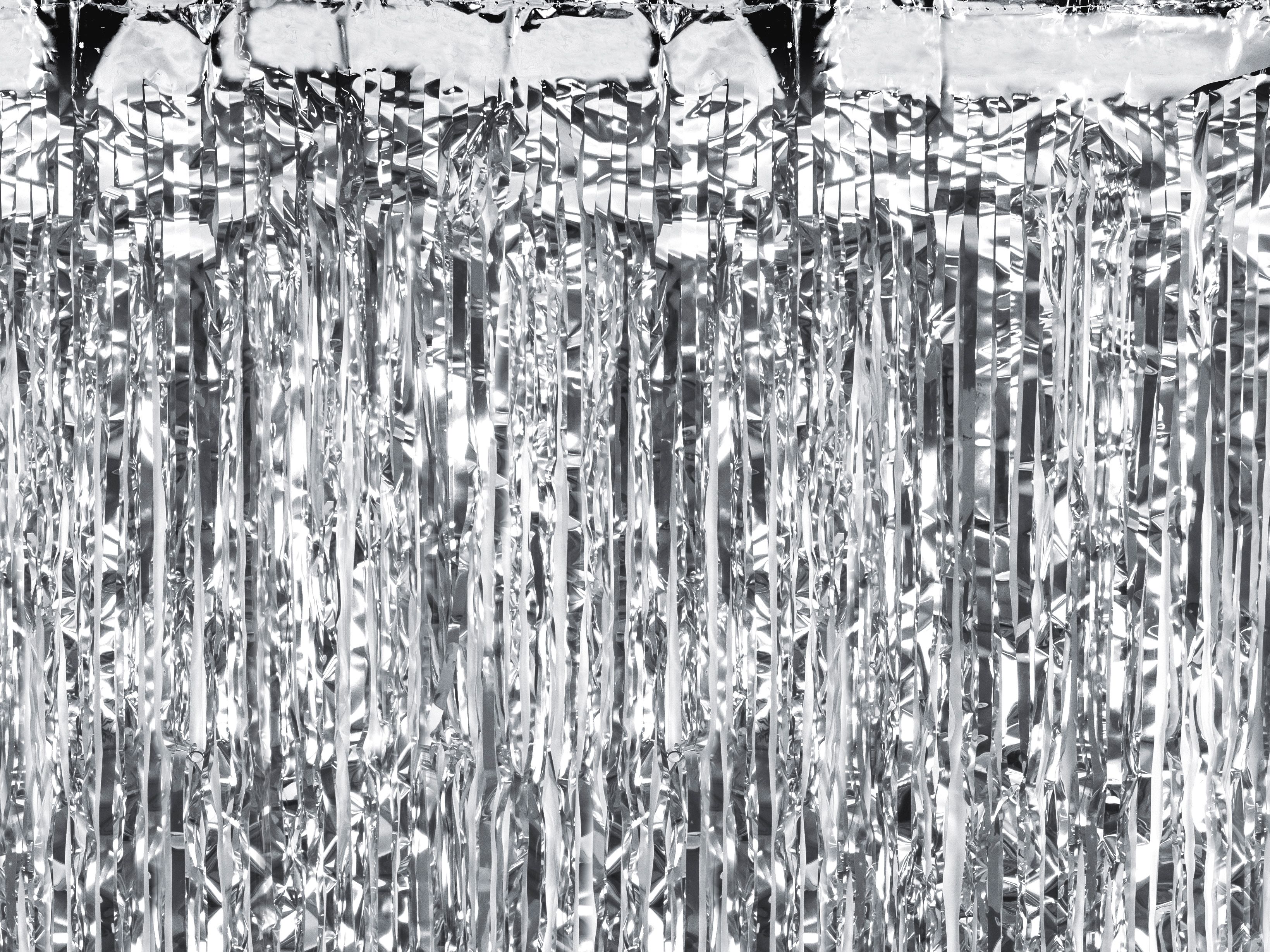 PartyDeco Curtain 100x200cm silver image
