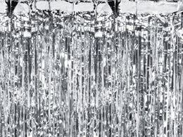 PartyDeco Curtain 100x200cm silver image