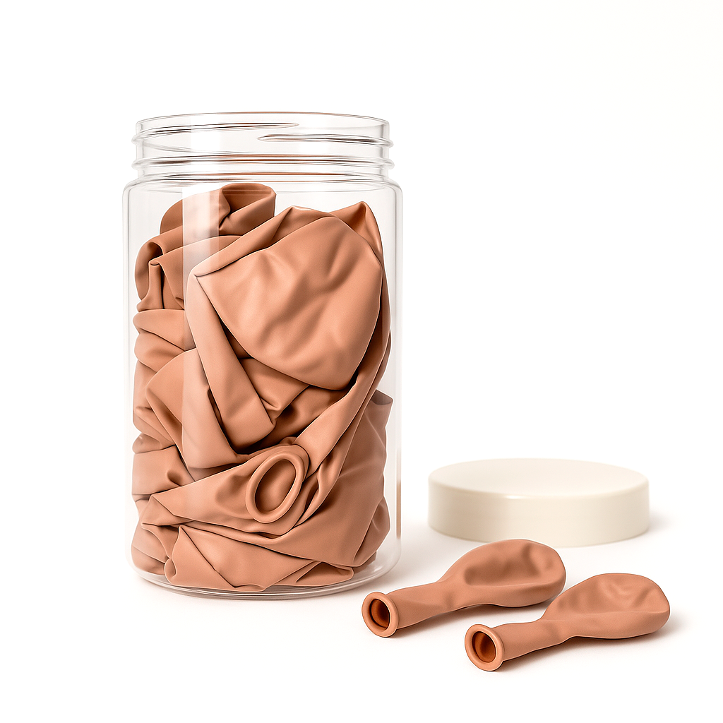 Plastic Balloon Storage Container 750ml (Holds up to 50 Balloons) image