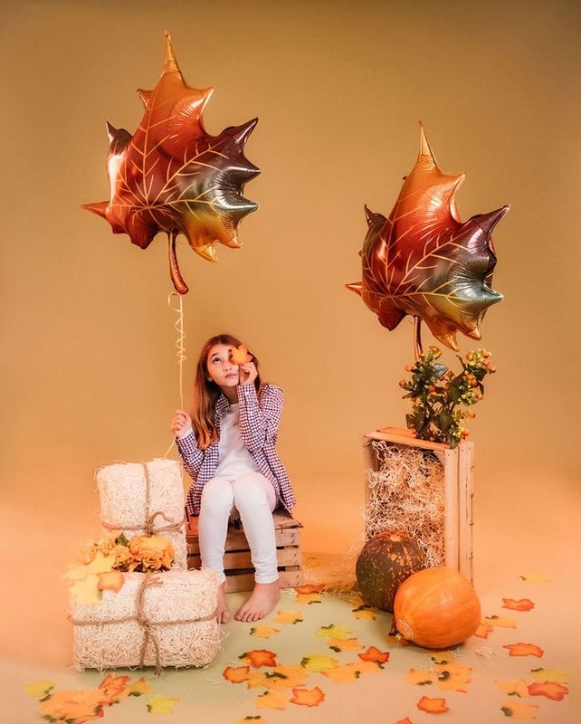 Grabo Glitter Fall Leaf 35"/89cm