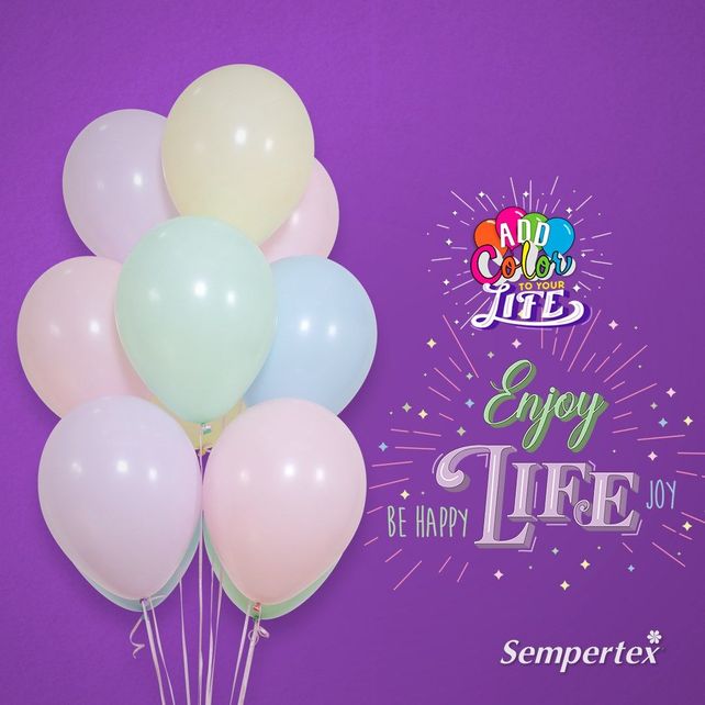 Sempertex Pastel Matte Blue (640) 12"/30cm, 12pcs