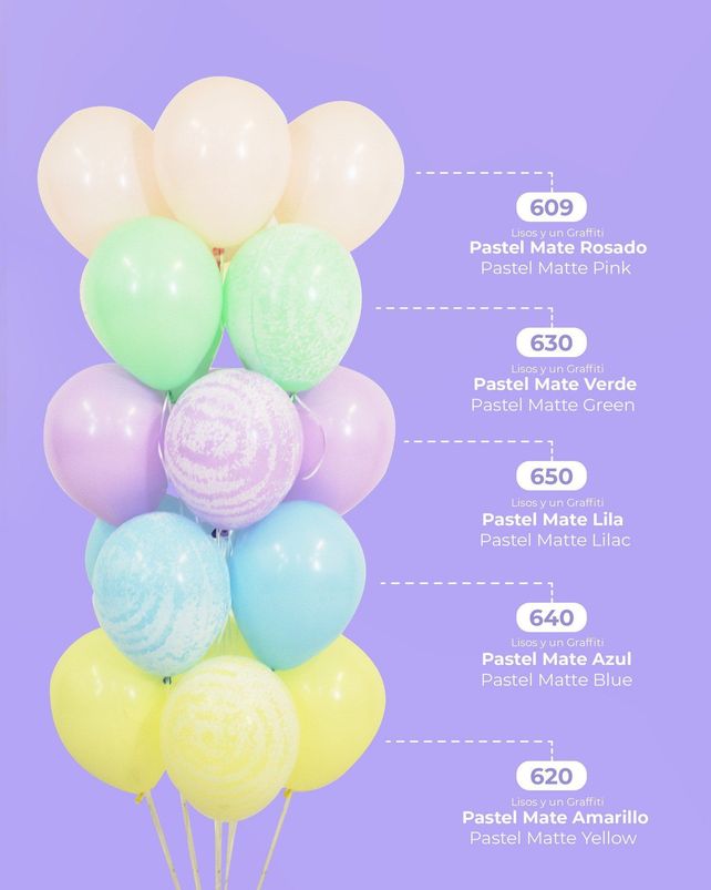Sempertex Pastel Matte Blue (640) 12"/30cm, 12pcs