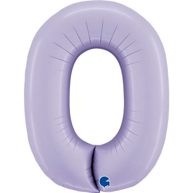 Grabo Цифра 0 Сатиновый Сиреневый 40"/102см