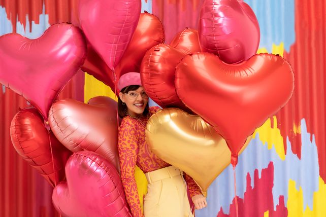 PartyDeco Heart 29"/74cm Pink