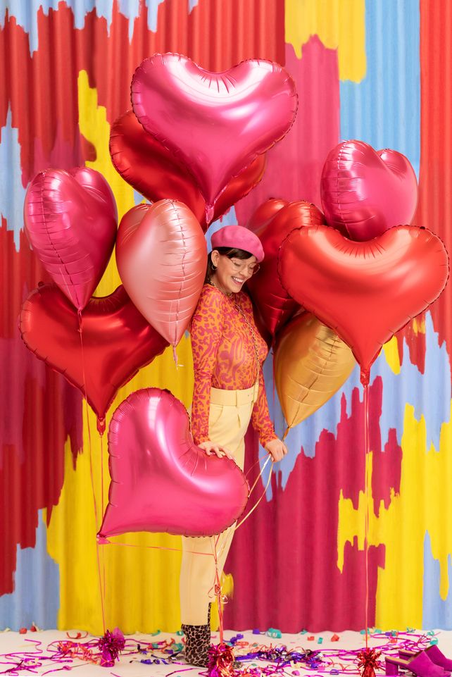PartyDeco Heart 29"/74cm Pink