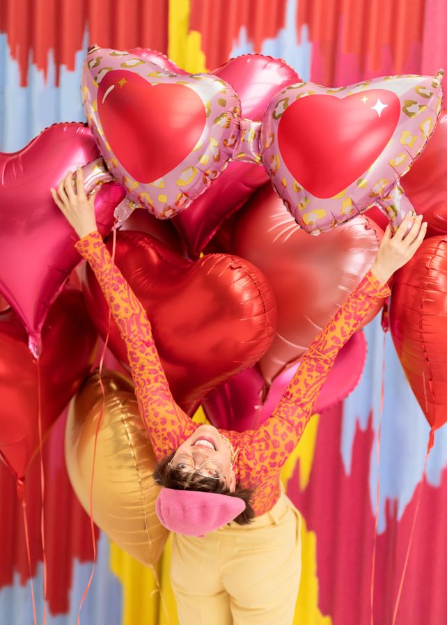 PartyDeco Heart 29"/74cm Pink