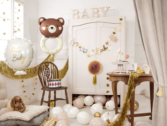 PartyDeco Teddy rattle 35"/89cm