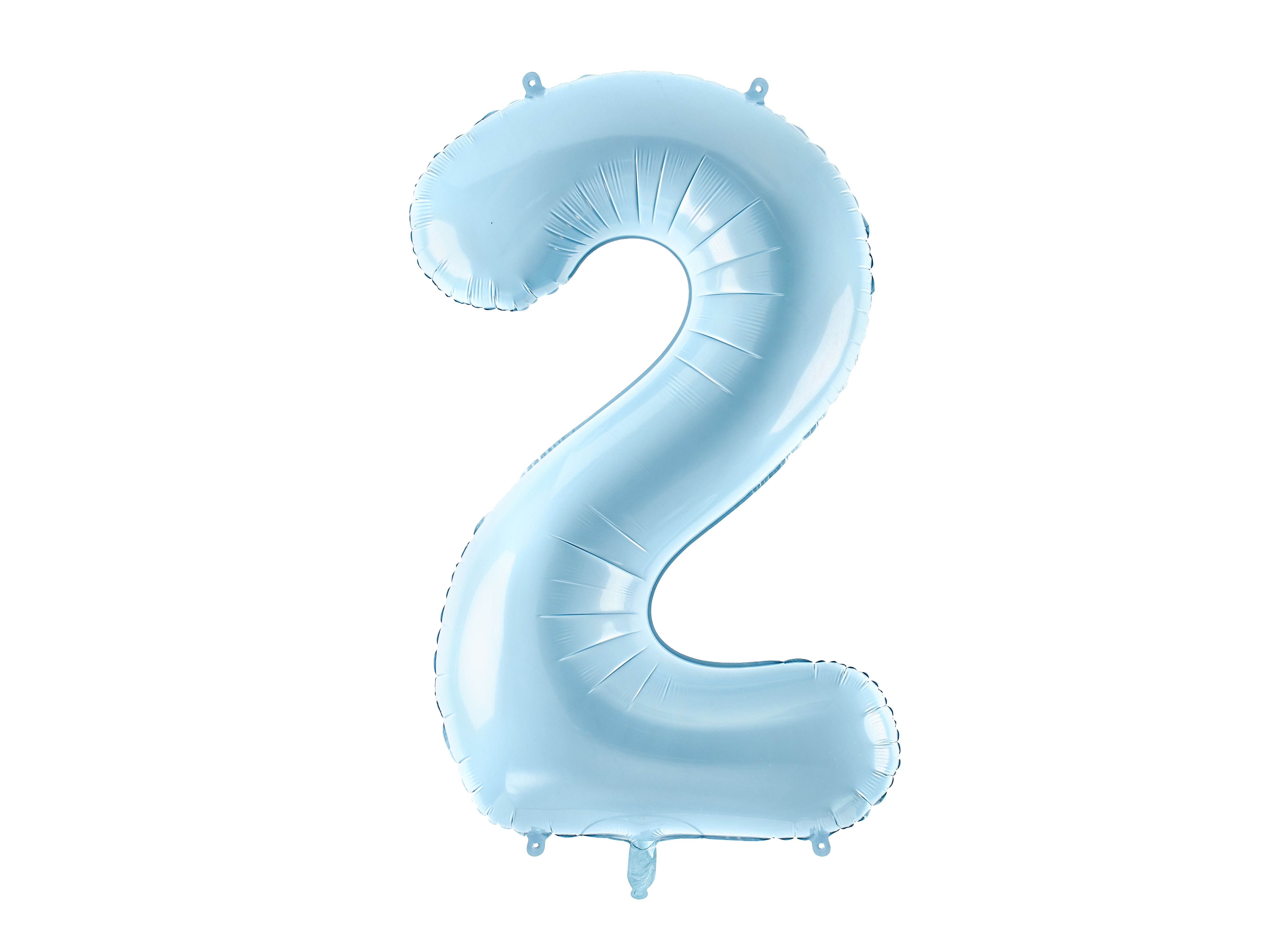 PartyDeco Light Blue 34"/86cm Number 2 image