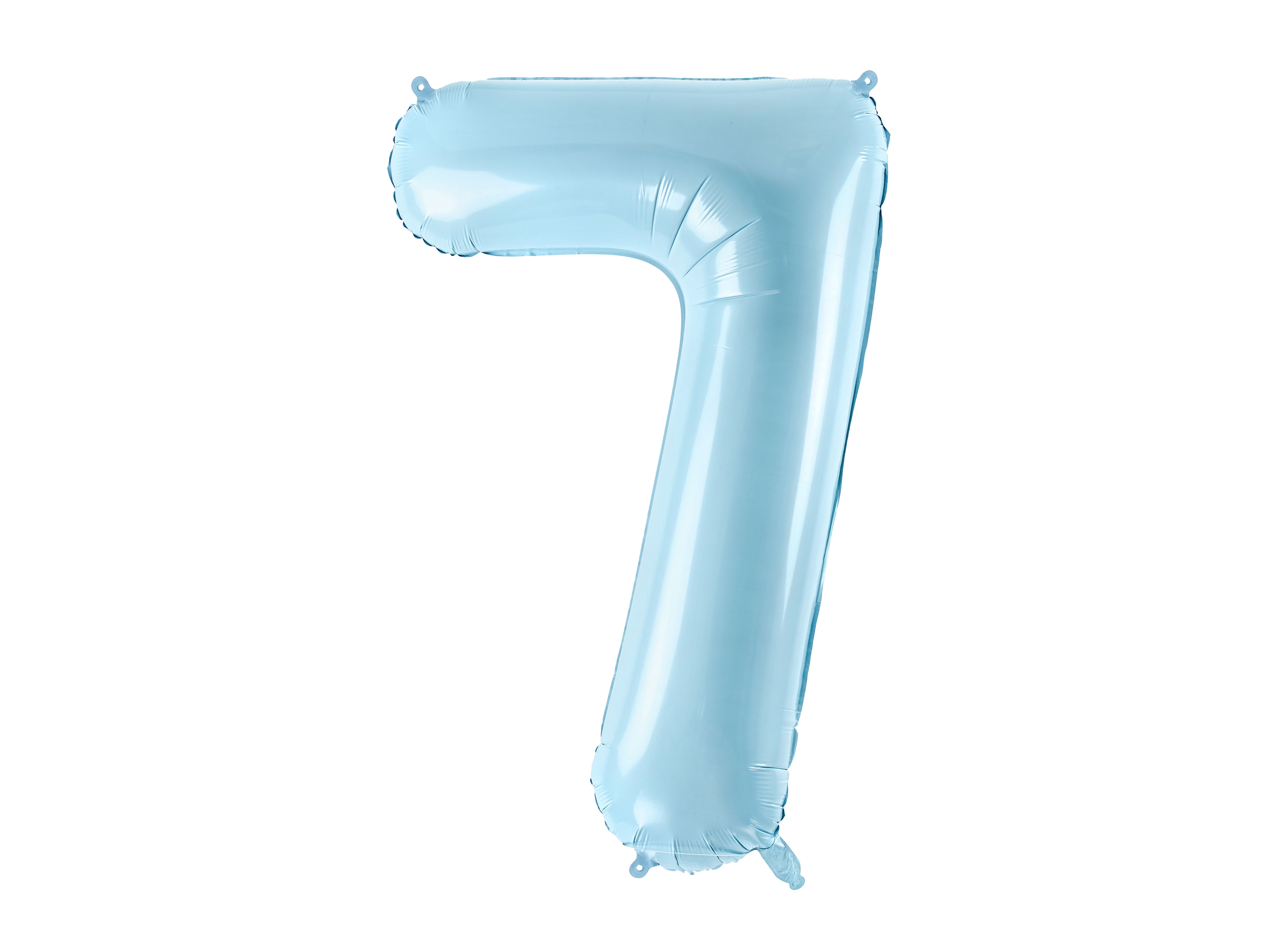 PartyDeco Light Blue 34"/86cm Number 7 image