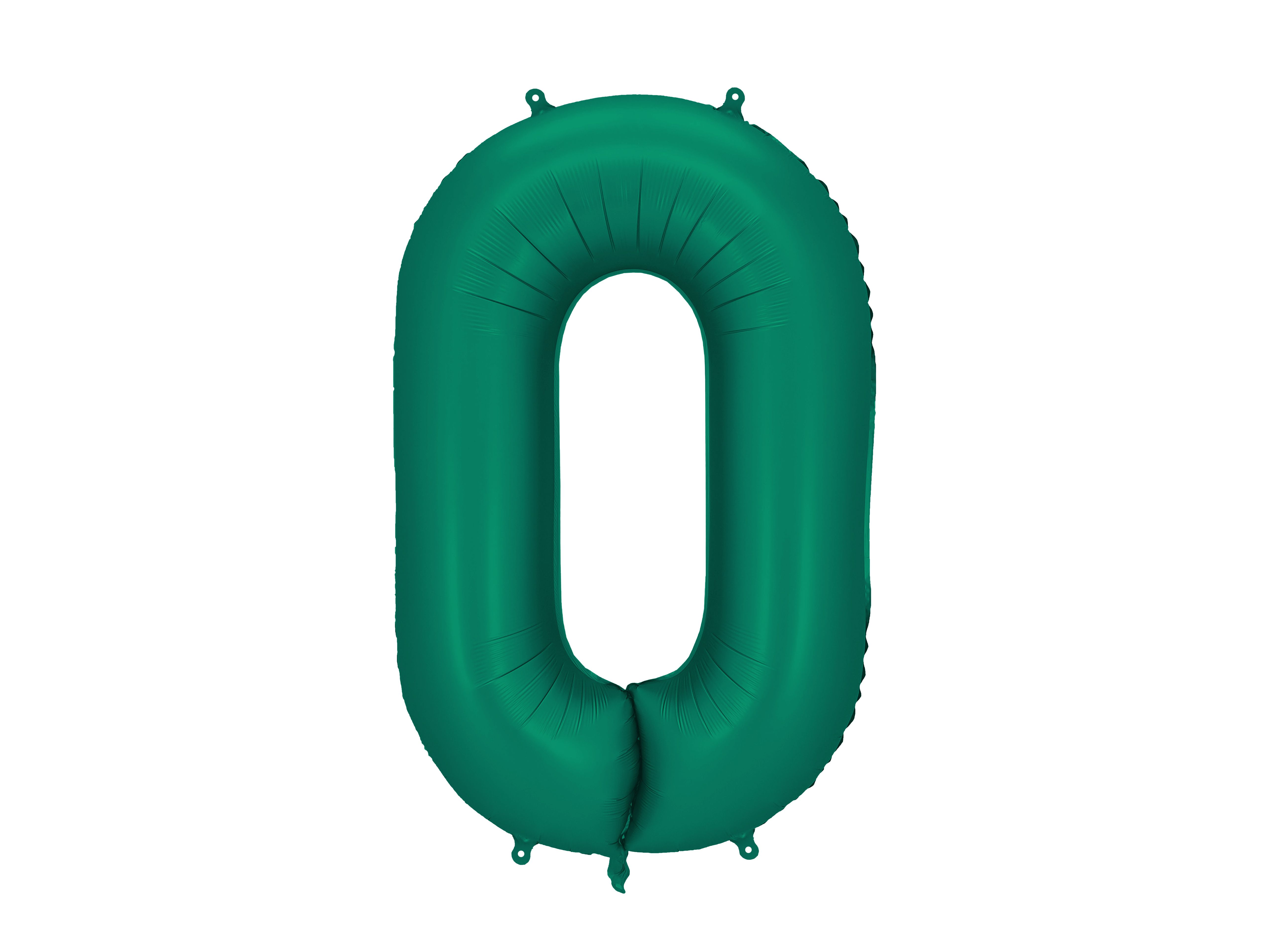 PartyDeco Bottle Green 34"/86cm Number 0 image