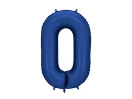 PartyDeco Navy 34"/86cm Number 0 image