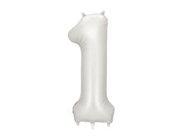 PartyDeco Silver 34"/86см Номер 1 image