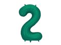 PartyDeco Bottle Green 34"/86cm Numurs 2