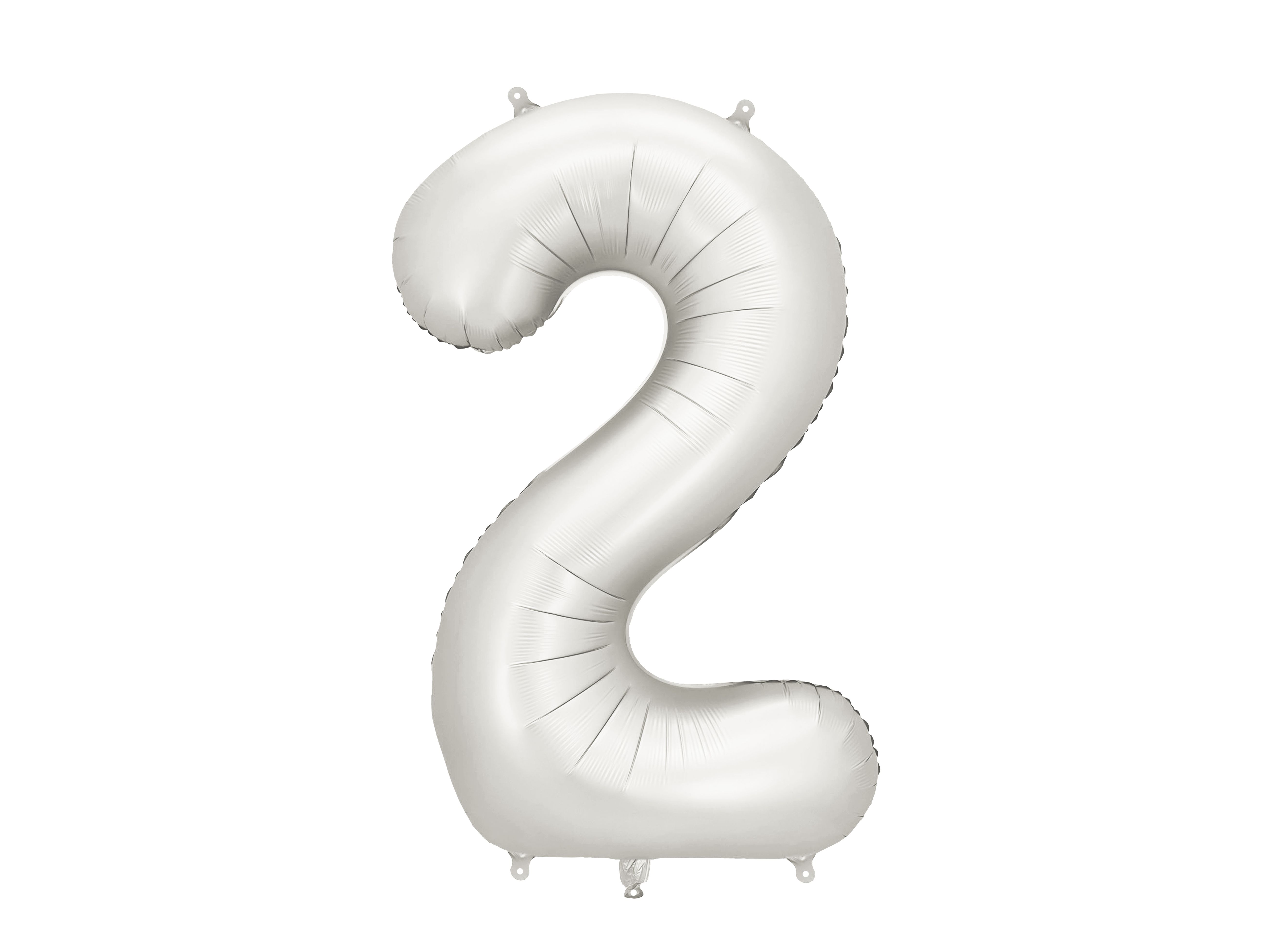 PartyDeco Silver 34"/86cm Number 2 image