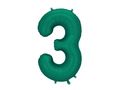 PartyDeco Bottle Green 34"/86cm Numurs 3