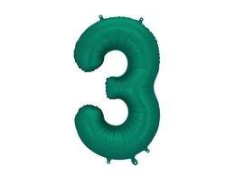 PartyDeco Bottle Green 34"/86cm Номер 3 image