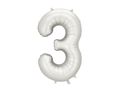 PartyDeco Silver 34"/86cm Numurs 3