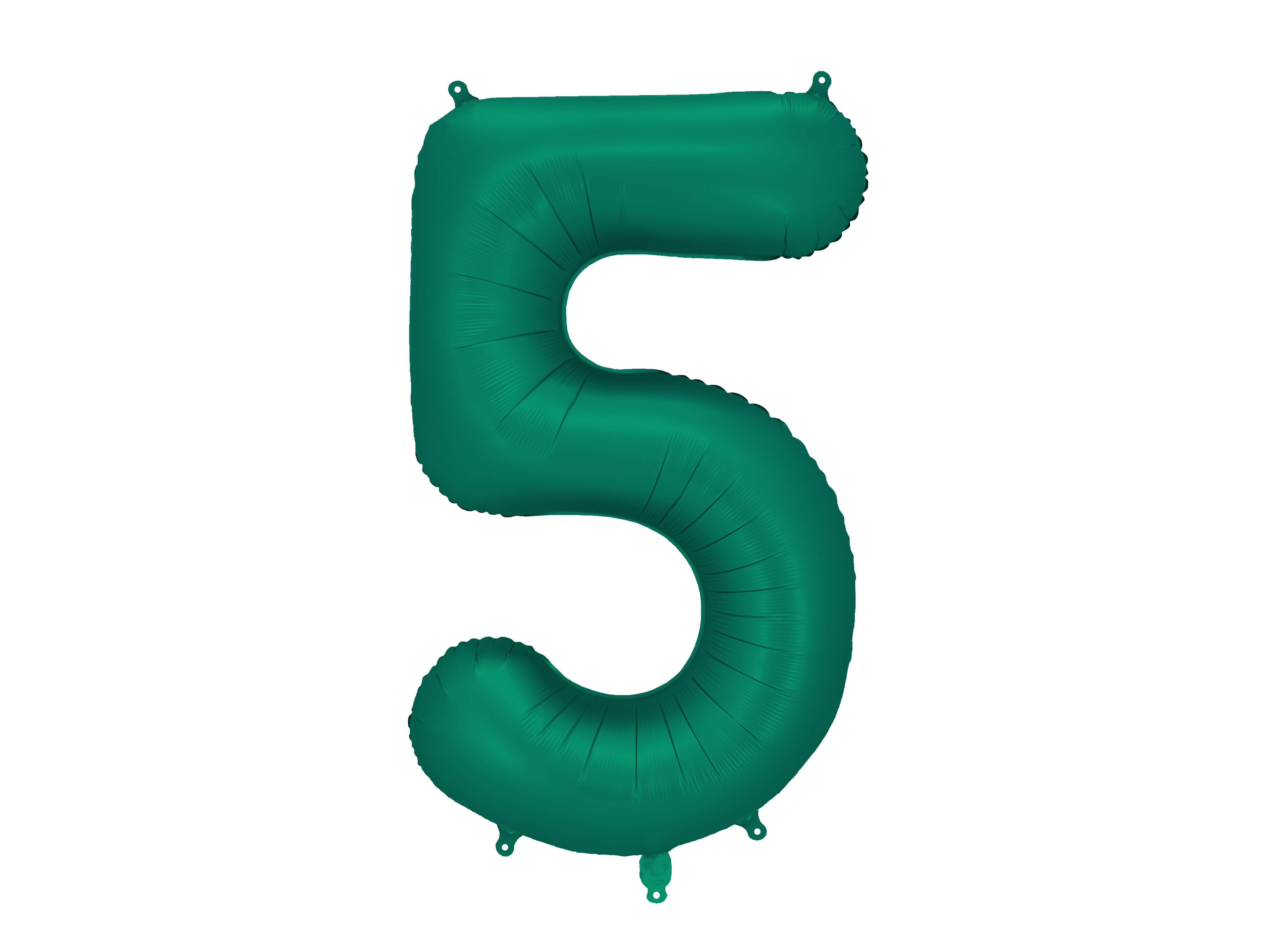 PartyDeco Bottle Green 34"/86cm Number 5 image