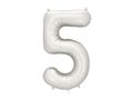PartyDeco Silver 34"/86cm Numurs 5