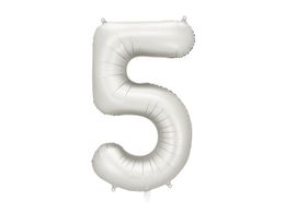 PartyDeco Silver 34"/86cm Numurs 5 image