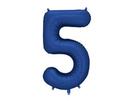 PartyDeco Navy 34"/86cm Number 5 image