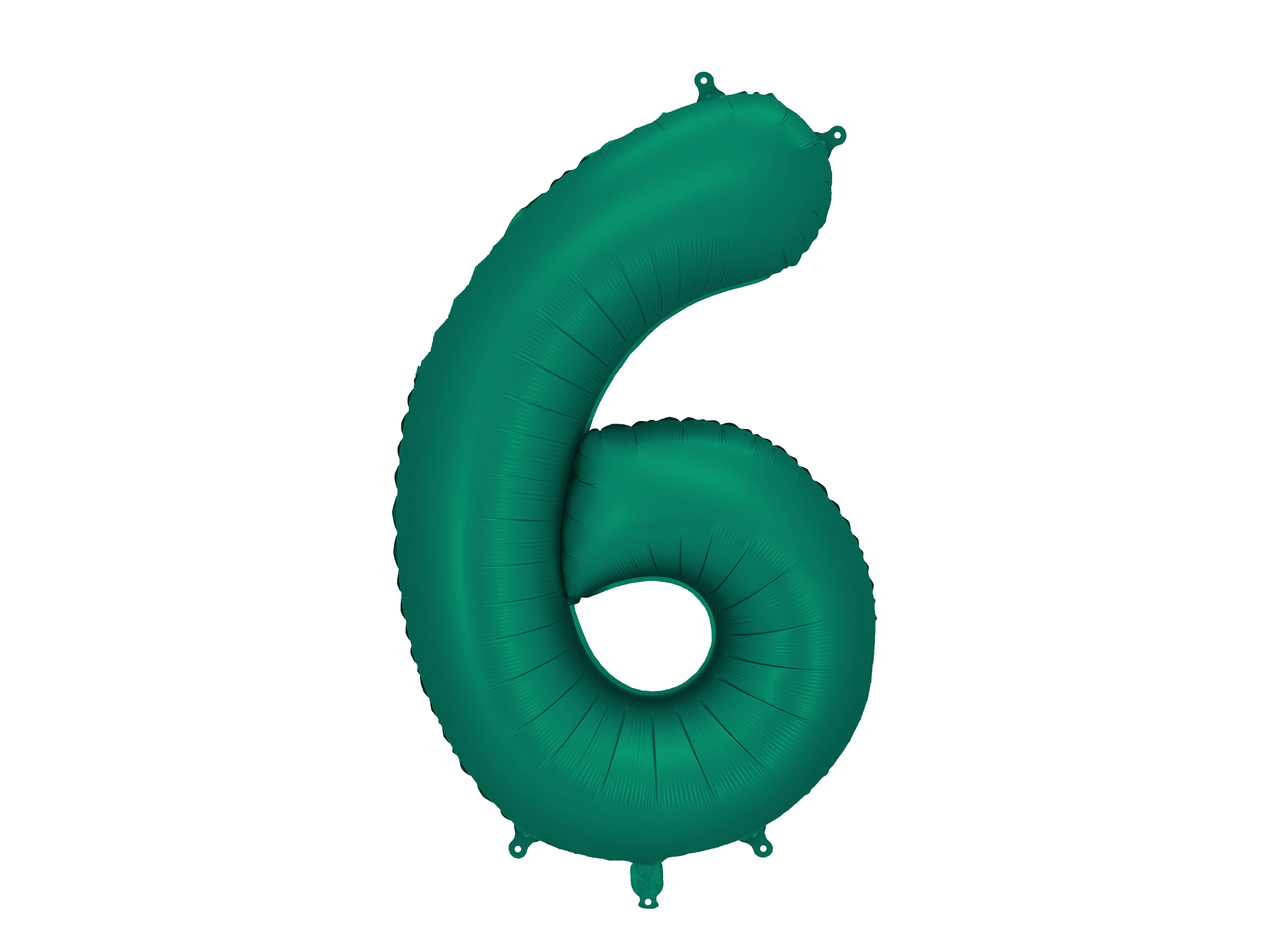PartyDeco Bottle Green 34"/86cm Number 6 image