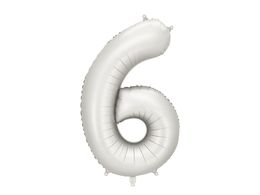 PartyDeco Silver 34"/86cm Numurs 6 image