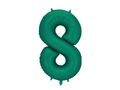 PartyDeco Bottle Green 34"/86cm Numurs 8
