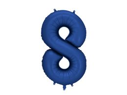 PartyDeco Navy 34"/86cm Number 8 image