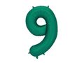 PartyDeco Bottle Green 34"/86cm Numurs 9