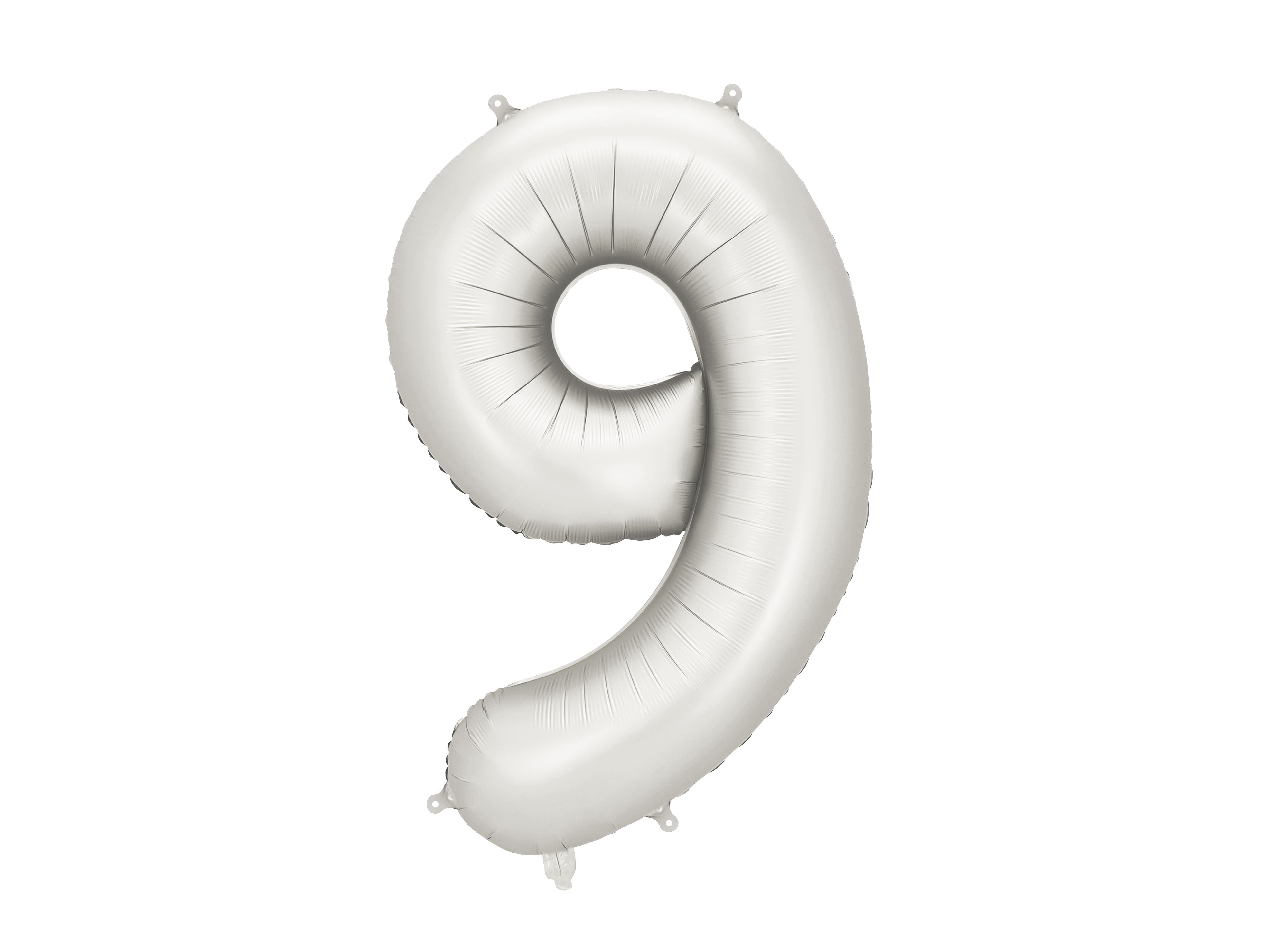 PartyDeco Silver 34"/86cm Number 9 image