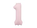 PartyDeco Light Pink 34"/86cm Number 1