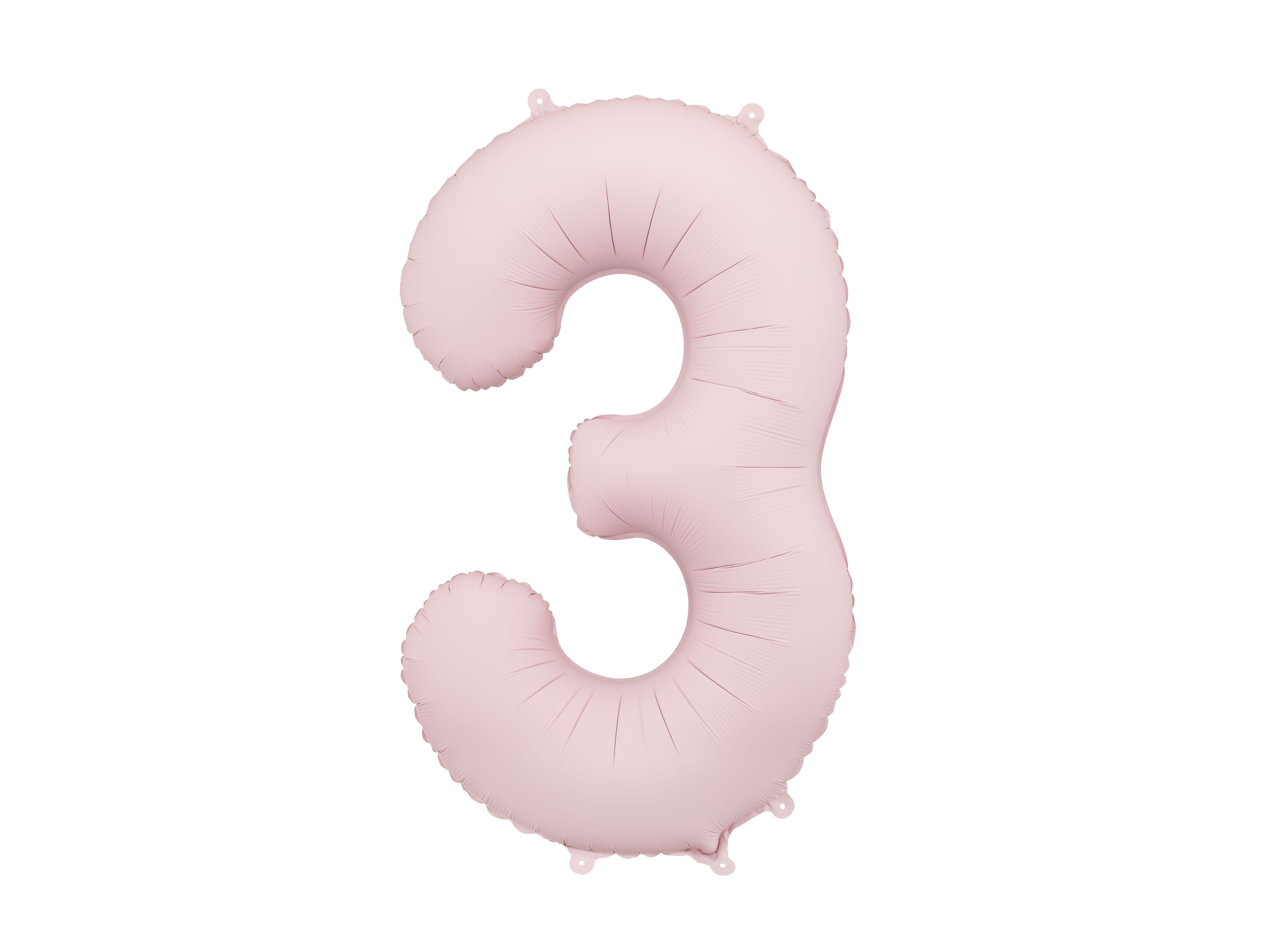 PartyDeco Light Pink 34"/86cm Number 3 image