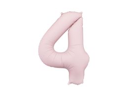 PartyDeco Light Pink 34"/86cm Number 4 image