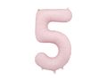 PartyDeco Light Pink 34"/86cm Number 5