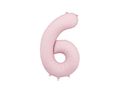 PartyDeco Light Pink 34"/86cm Number 6