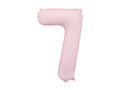 PartyDeco Light Pink 34"/86cm Number 7