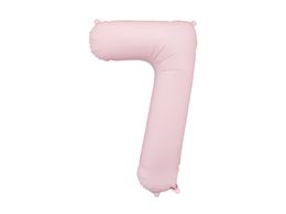 PartyDeco Light Pink 34"/86cm Number 7 image