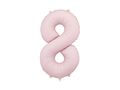 PartyDeco Light Pink 34"/86cm Number 8